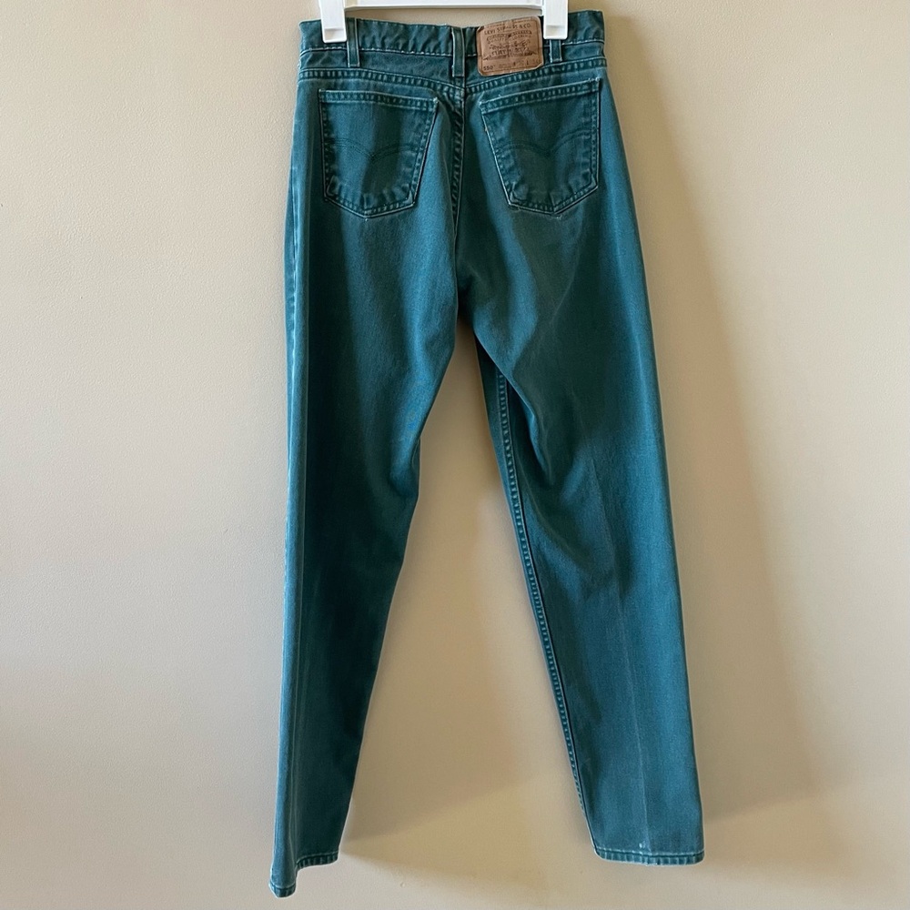 Men’s Green Relaxed Fit Levis 550 Jeans Size 30x34 - Picture 6 of 10